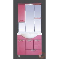 Мебель для ванной комнаты Misty Жасмин 85 см (розовый). Купи в
