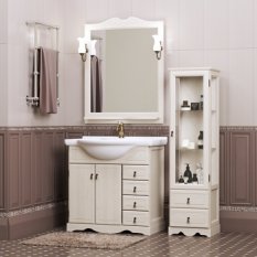 Мебель для ванной Опадирис Клио 80 (белый)